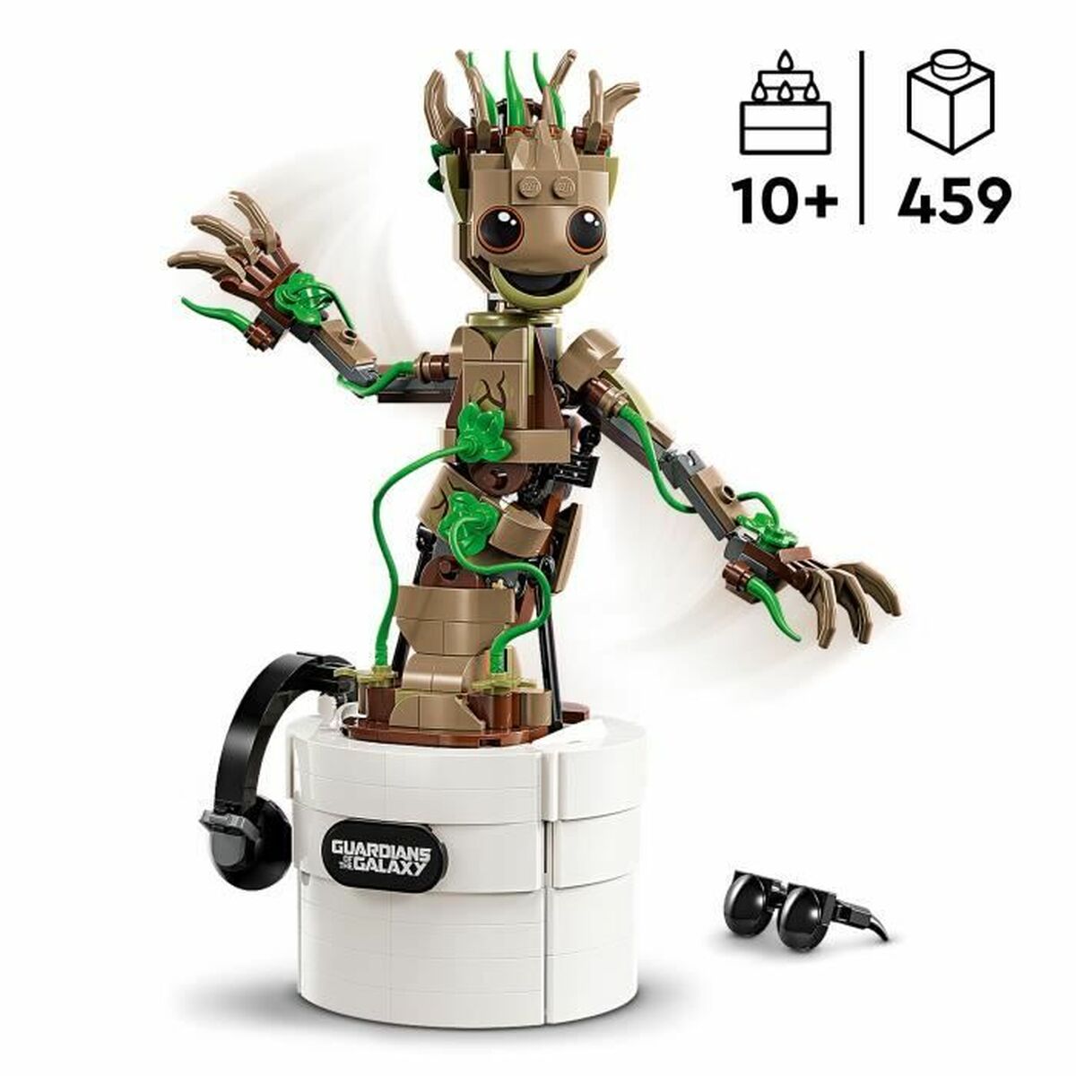 Statybos rinkinys Marvel El Baile de Baby Groot Lego 76297